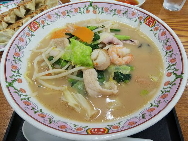 「チャンポン　＋餃子２人前（１人前無料：㋚券）」@餃子の王将 松本島内店の写真