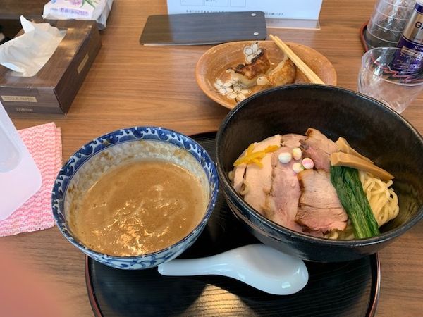 「濃厚魚介豚骨つけ麺（チャーシュートッピング）」@中華そば・つけそば さな田の写真