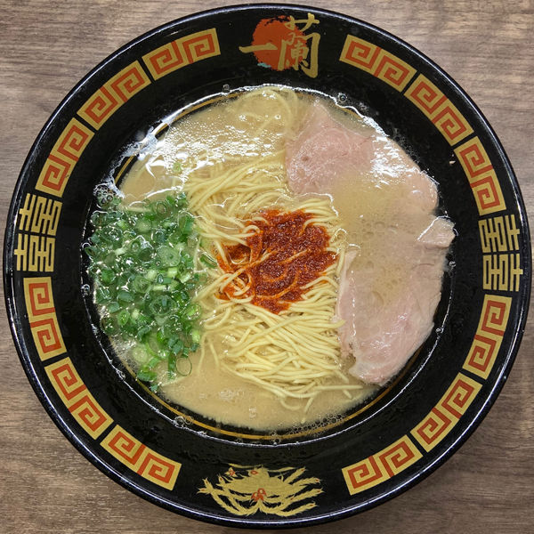 「天然とんこつラーメン (890円)」@一蘭 太宰府店の写真