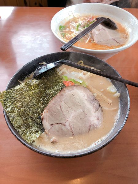 「白味噌ラーメン」@北海道らーめん奥原流 久楽 千歳店の写真
