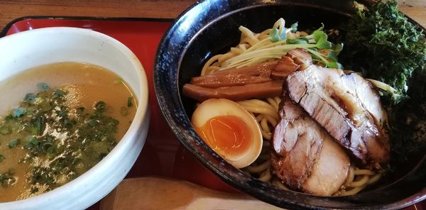 「岩のり塩つけめん(並880円)」@支那そば 竹風の写真