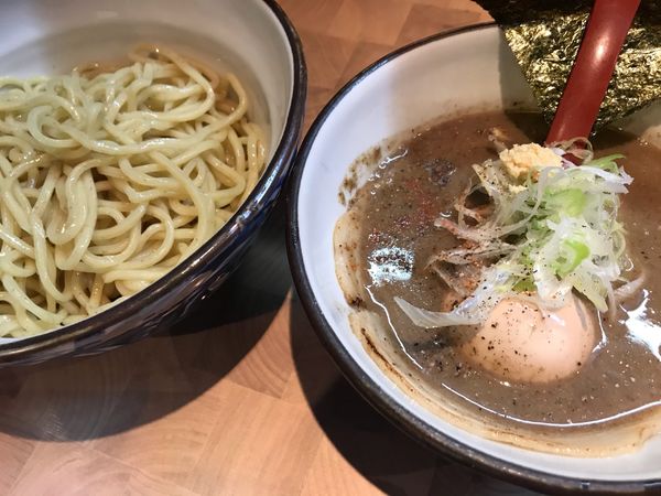 「煮干しつけ麺(並)味玉(980円)」@にぼしらーめん88の写真