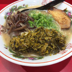 高菜豚骨らーめん650円