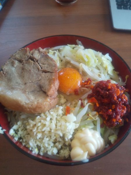 「テイクアウト 汁なし」@ラーメン二郎 神田神保町店の写真