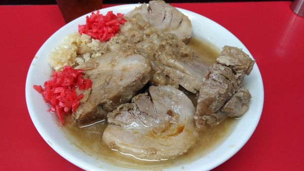 「ラーメン並 豚マシ」@ラーメンハイキックの写真