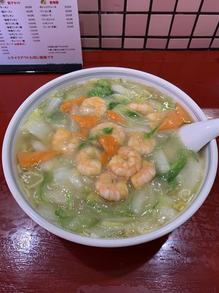 「海老そば950円 大盛り200円」@喜久の写真