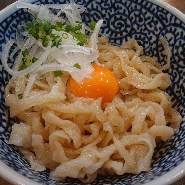 「限定 油そば300円」@煮干しつけ麺 宮元の写真