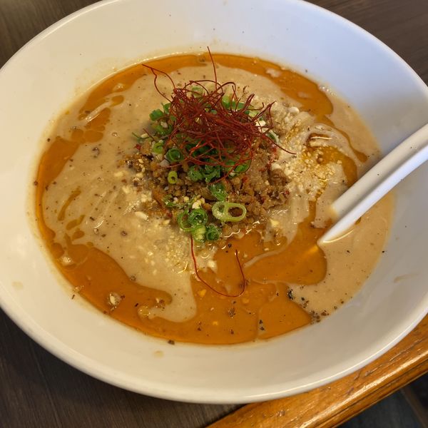 「まろ～んな坦々麺880円+ライス」@花笑み中華そば かれんの写真