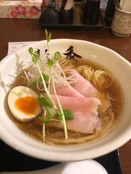 「純鶏らーめん+和え玉(ピリ辛ダレ)」@麺や秀の写真