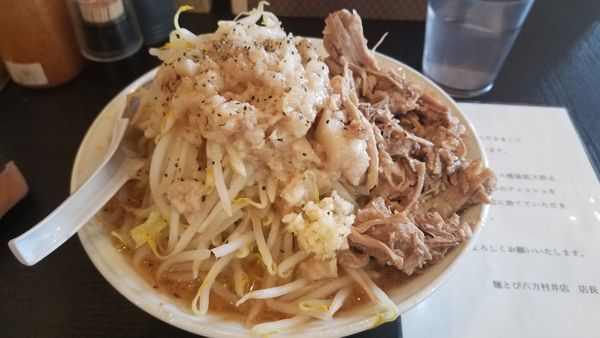 「味噌ラーメン　脂大　ニンニク小　野菜並み」@麺とび六方の写真