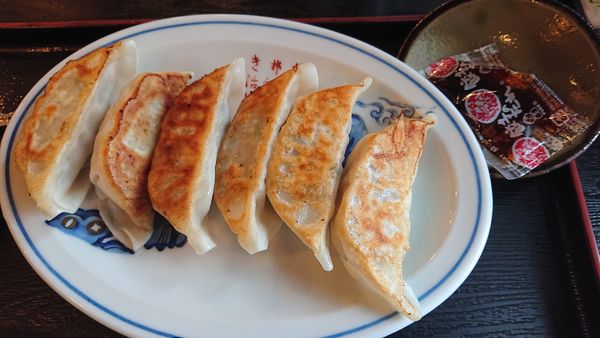 「餃子 450円」@そば やぶ清の写真