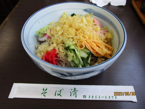 「冷やしタヌキ蕎麦 850円」@そば清の写真