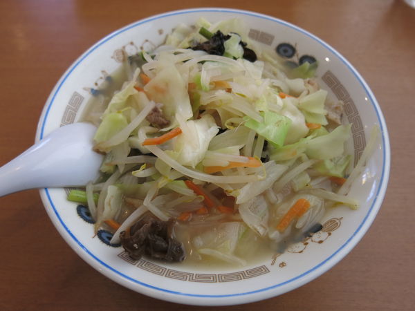 「野菜たっぷりタンメン：590円」@山田うどん食堂 谷塚店の写真