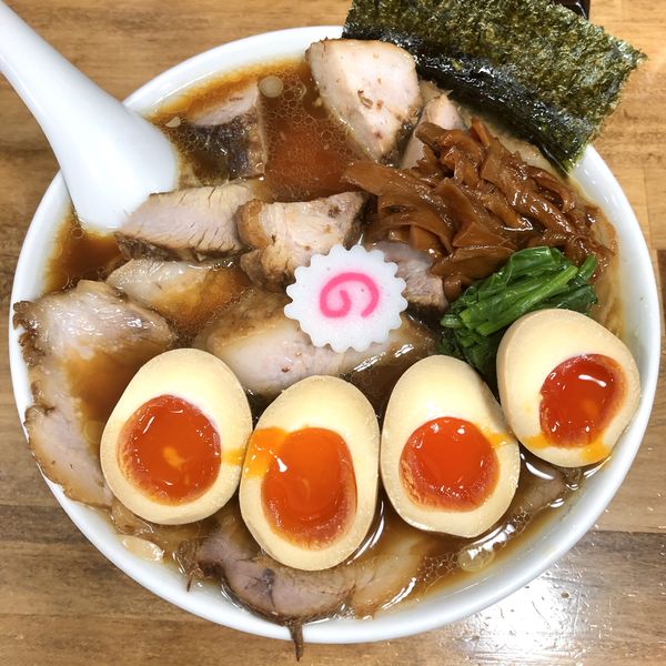 「しょうゆチャーシューメン￥1200＋味玉W￥200」@オランダ軒の写真