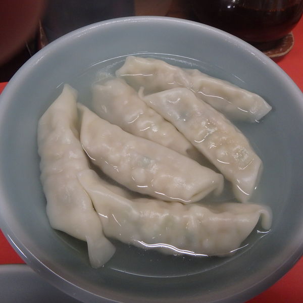 「焼、水、揚餃子(各248円)、ライス108円」@宇都宮みんみん 本店の写真