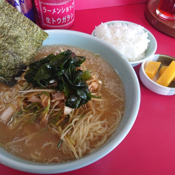 「ネギラーメン800円、半ライス150円」@ラーメンショップ 都賀店の写真