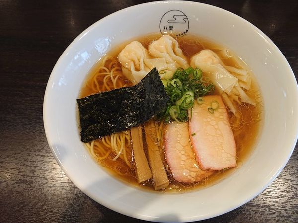 「ワンタンハーフ（醤油）」@八雲の写真