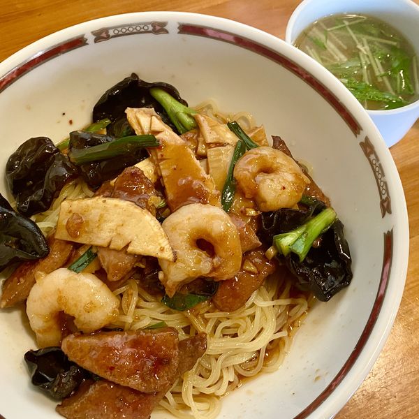 「海老とレバーのスタミナ麺」@中国飯店 珍来の写真
