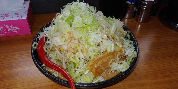 「ミニ神豚味噌ネギトッピング」@神豚の写真