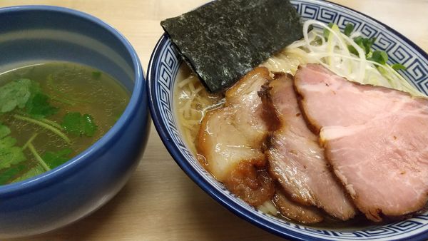 「特製昆布水つけ麺（塩）＋中盛」@麺処 有彩の写真