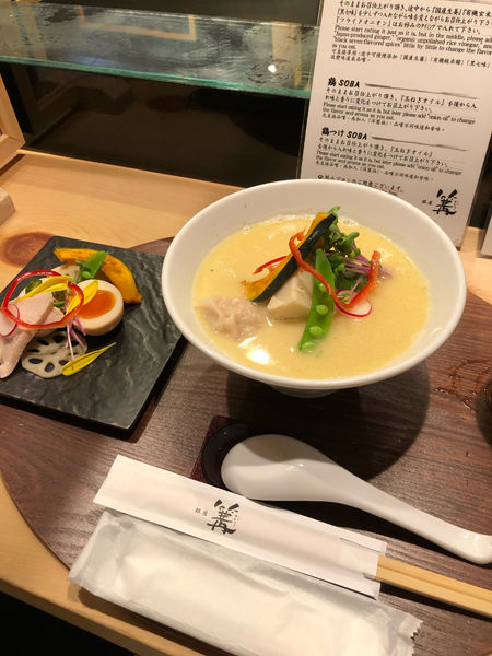 「特製鶏白湯soba」@銀座 篝 本店の写真