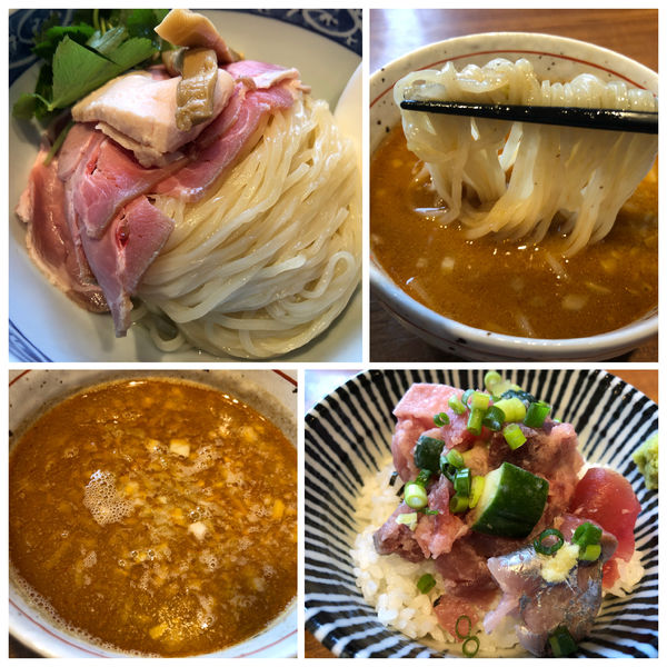 「【限定】7種のアラ炊きピリ辛味噌つけそば950円」@寿製麺よしかわ 川越店の写真