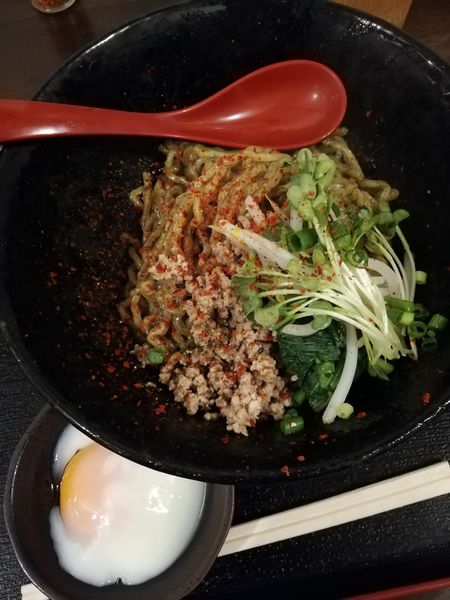 「汁なし担々麺黒」@汁なし麺専門店 Mendesignの写真