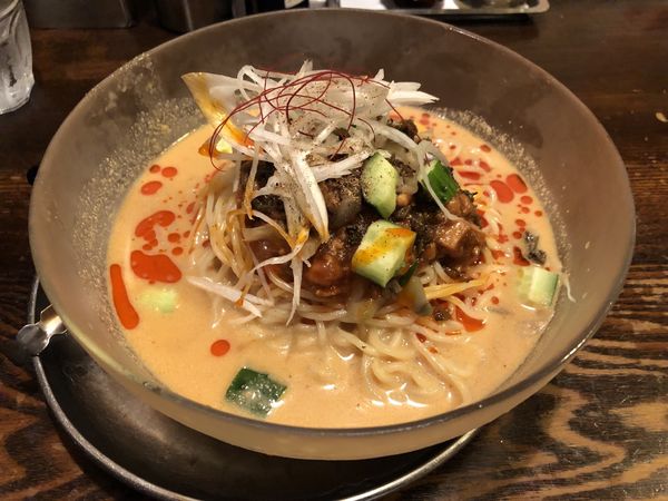 「冷し担々麺大盛」@光麺 新宿南口店の写真