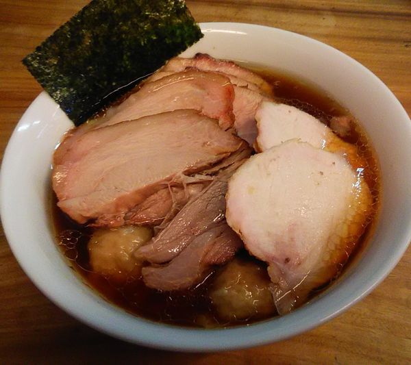 「叉焼ワンタン麺」@白河手打中華そば  一番いちばんの写真