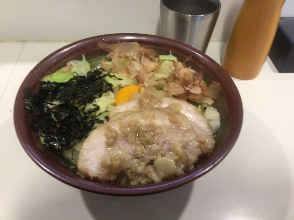 「小ラーメン汁なし」@ハイパーファットンの写真