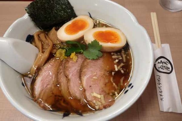 「ちゃーしゅうめん　1,000円＋双子の味玉　100円」@与ろゐ屋の写真