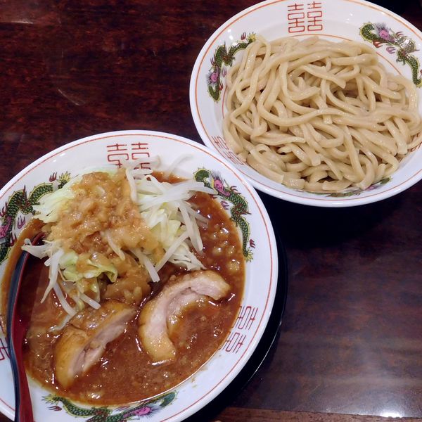 「小つけ麺（850円）＋アブラ」@ぶっ豚 聖蹟桜ヶ丘店の写真