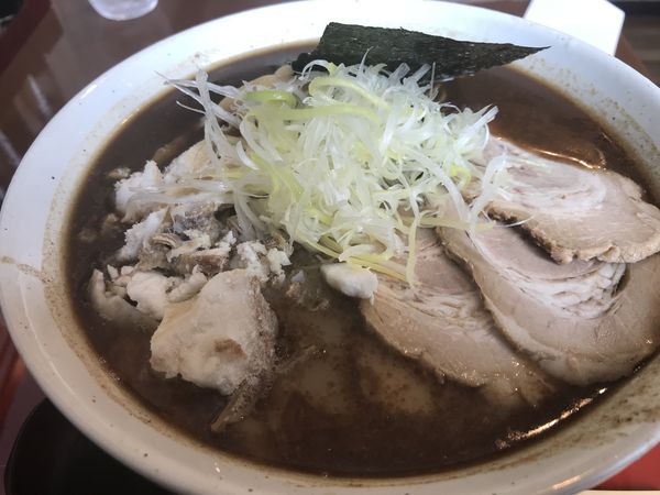 「かすそば(極細麺)  大盛  チャーシュー」@中華そば くりの木 北本店の写真