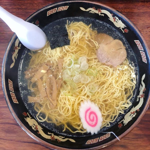 「ラーメン（大盛　麺かため）」@龍門穂高の写真