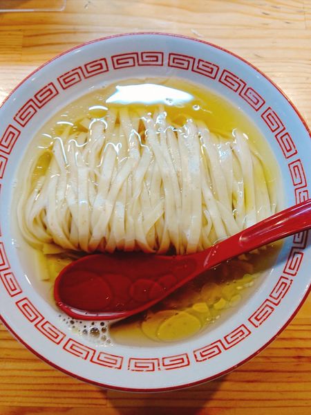 「(梅)かけそば白醤油(ねぎ・ゆず無し)」@自家製麺 くろ松の写真