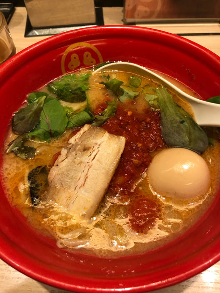 「チリトマ豚骨Noodle」@TOKYO 豚骨 BASE MADE by 博多一風堂 ecute品川サウス店の写真