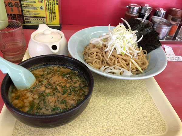 「(限定)海老薫濃厚アサリ醤油つけ麺　950円」@ラーメン山岡家 瑞穂店の写真