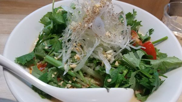 「味玉パクチー冷やし担々麺（限定、1050円）」@中華ソバ ビリケンの写真