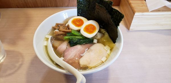 「特製塩中華ソバ+ワンタン」@中華ソバ ちゃるめの写真