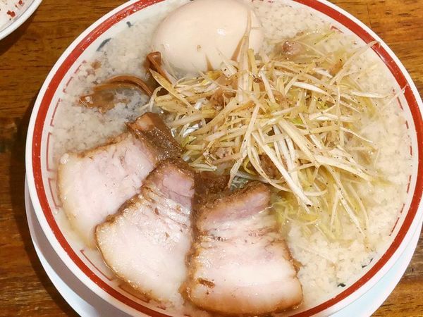 「ねぎそば（こってり）＋味付玉子」@田中そば店 浅草店の写真