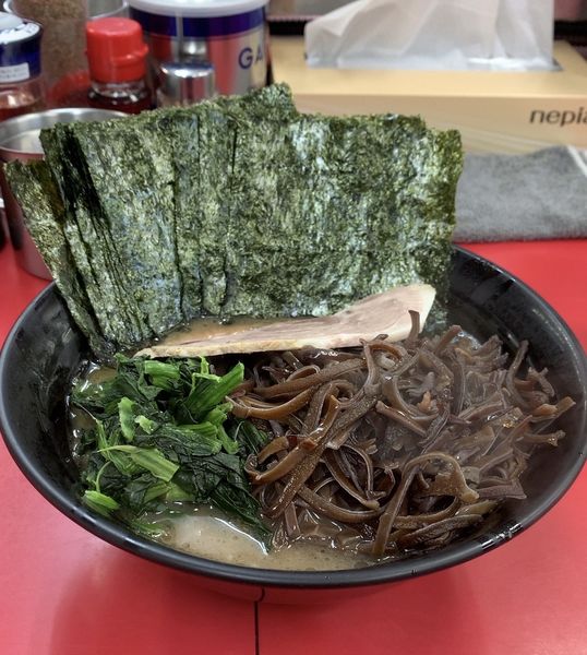 「ラーメン 海苔 キクラゲ」@武蔵家直系 ぼうそう家の写真