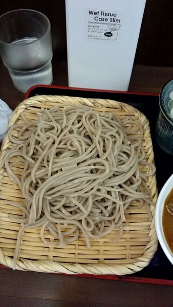 「もりそば（ミニカレーセット６８０円）＋大盛（１００円）」@そば切り うちばの写真