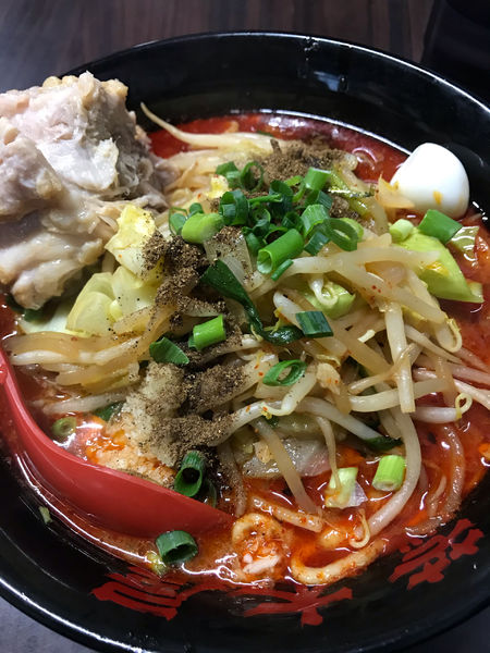 「大辛野菜麺」@元祖旨辛系タンメン 荒木屋の写真