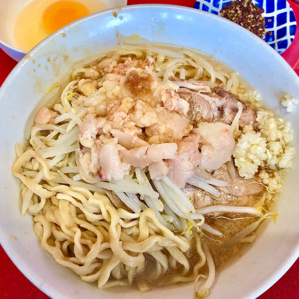「ミニラーメン690円玉子50円しびれ50円」@ラーメン二郎 西台駅前店の写真