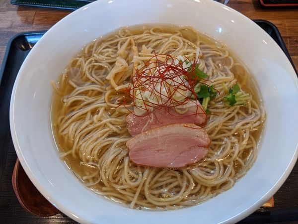 「白ラーメン　大盛」@麺屋 葵の写真