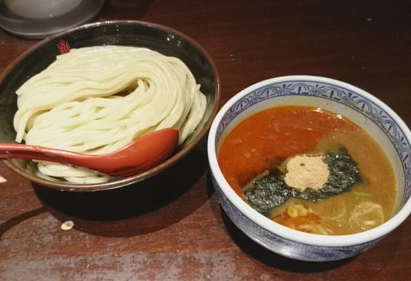 「辛つけ麺」@つけ麺専門店 三田製麺所 五反田店の写真