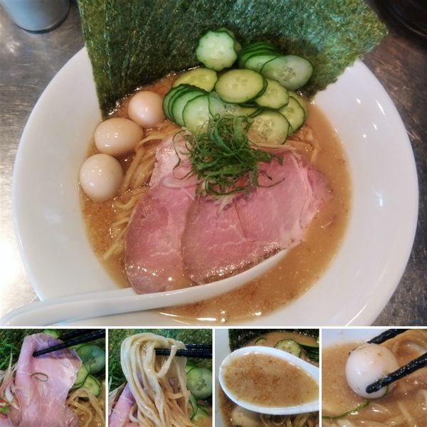 「まゆちゃんの冷汁蕎麦(たわやか麺/限定)  1100円」@さんじの写真