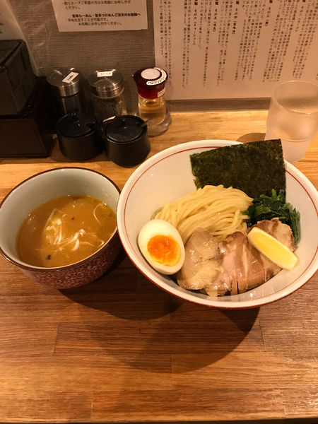 「芳醇魚介鶏白湯旨辛つけ麺」@饗膳麺 昌㐂の写真