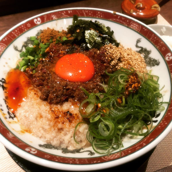 「熟成但馬牛台湾まぜそば　大盛」@錦 セアブラノ神の写真