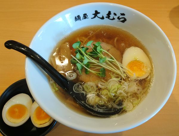 「中華そば(醤油)＋味玉」@麺屋大むらの写真